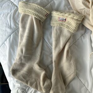Cream Hunter Boot Socks